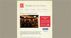 Desktop Screenshot of metrowinebar.com